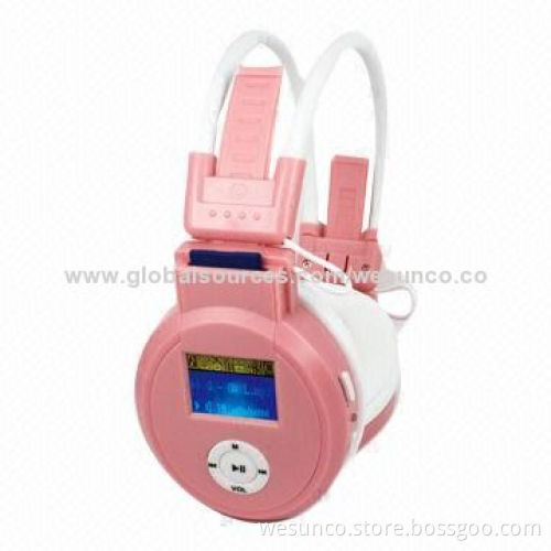 SD-Card Reader Wireless Headset, Supports Memory Card, FM Radio & LCD Display, OEM Orders Welcomed
